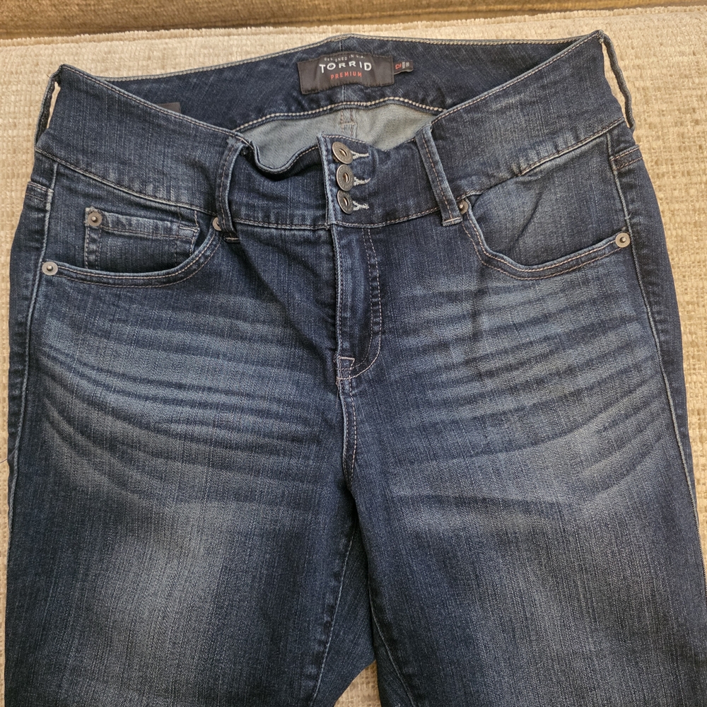 Torrid High Rise Dark Wash Jeans